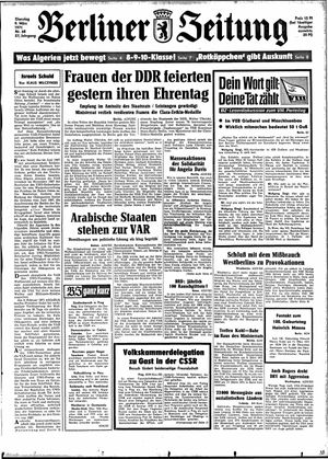 Berliner Zeitung Online-Archiv vom 09.03.1971