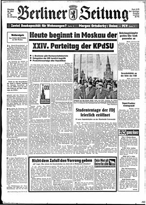 Berliner Zeitung Online-Archiv vom 30.03.1971
