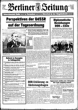 Berliner Zeitung Online-Archiv vom 07.04.1971