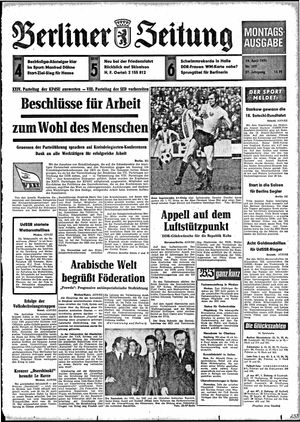 Berliner Zeitung Online-Archiv vom 19.04.1971
