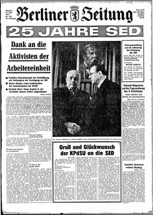 Berliner Zeitung Online-Archiv vom 21.04.1971