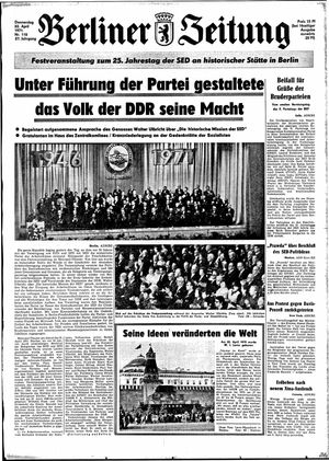Berliner Zeitung Online-Archiv vom 22.04.1971