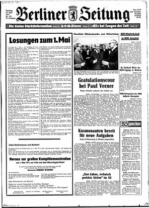 Berliner Zeitung Online-Archiv vom 27.04.1971