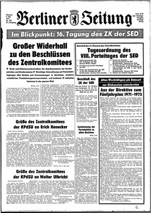 Berliner Zeitung Online-Archiv vom 05.05.1971