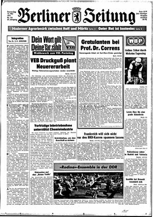 Berliner Zeitung Online-Archiv vom 13.05.1971