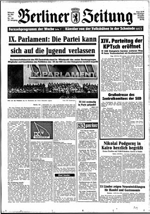 Berliner Zeitung Online-Archiv vom 26.05.1971