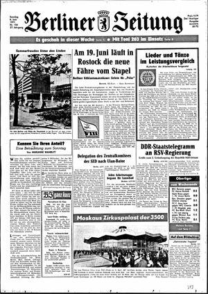 Berliner Zeitung Online-Archiv vom 06.06.1971