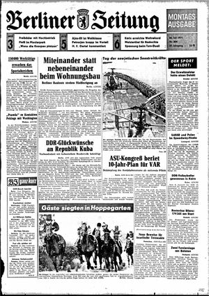 Berliner Zeitung Online-Archiv vom 26.07.1971