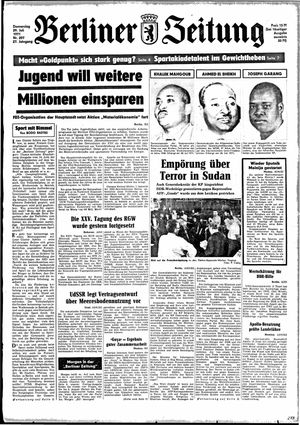 Berliner Zeitung Online-Archiv vom 29.07.1971