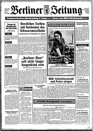 Berliner Zeitung Online-Archiv vom 05.08.1971