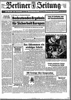 Berliner Zeitung Online-Archiv vom 08.09.1971