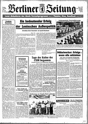 Berliner Zeitung Online-Archiv vom 10.09.1971
