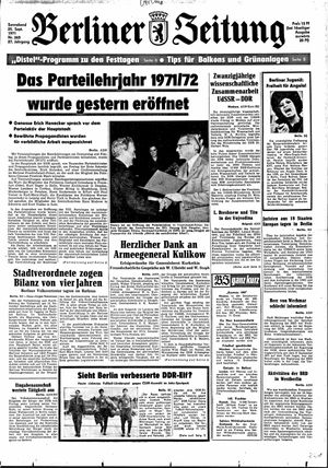 Berliner Zeitung Online-Archiv vom 25.09.1971