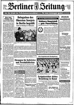 Berliner Zeitung Online-Archiv vom 06.10.1971