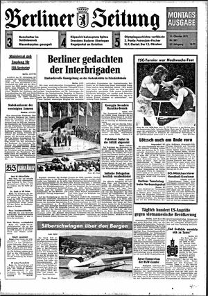 Berliner Zeitung Online-Archiv vom 11.10.1971
