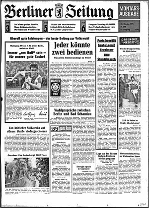 Berliner Zeitung Online-Archiv on Oct 25, 1971