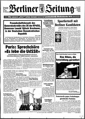 Berliner Zeitung Online-Archiv vom 28.10.1971