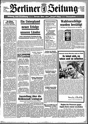 Berliner Zeitung Online-Archiv vom 03.11.1971