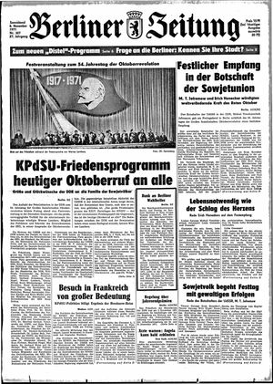 Berliner Zeitung Online-Archiv vom 06.11.1971