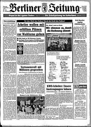 Berliner Zeitung Online-Archiv vom 09.11.1971