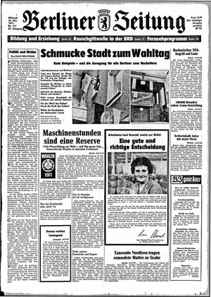 Berliner Zeitung Online-Archiv vom 10.11.1971
