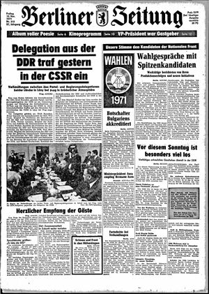 Berliner Zeitung Online-Archiv vom 12.11.1971