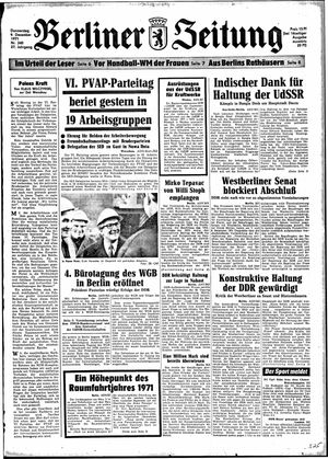 Berliner Zeitung Online-Archiv vom 09.12.1971