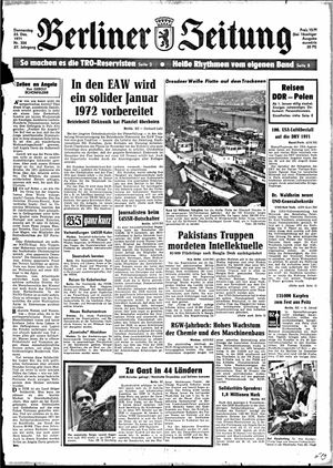 Berliner Zeitung Online-Archiv vom 23.12.1971