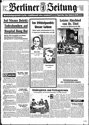 Berliner Zeitung Online-Archiv vom 30.12.1971