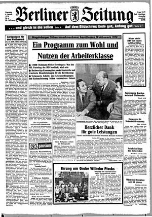 Berliner Zeitung Online-Archiv vom 04.01.1972