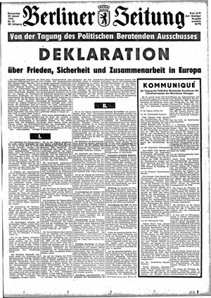 Berliner Zeitung Online-Archiv vom 27.01.1972