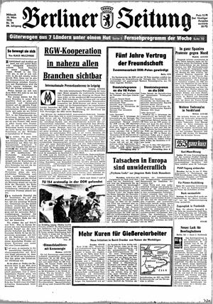Berliner Zeitung Online-Archiv vom 15.03.1972