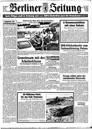 Berliner Zeitung Online-Archiv vom 22.07.1972