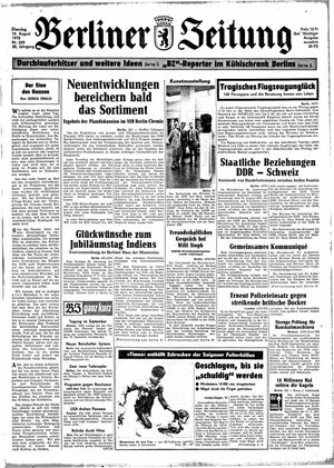 Berliner Zeitung Online-Archiv vom 15.08.1972