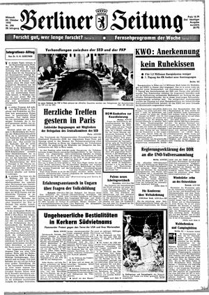 Berliner Zeitung Online-Archiv vom 25.10.1972