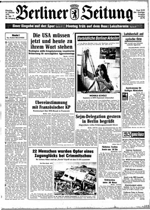 Berliner Zeitung Online-Archiv vom 31.10.1972