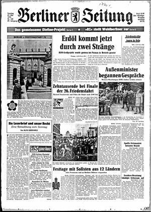 Berliner Zeitung Online-Archiv vom 27.05.1973