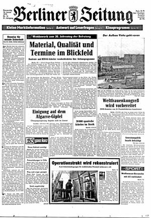 Berliner Zeitung Online-Archiv on Jan 16, 1975