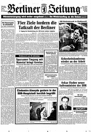 Berliner Zeitung Online-Archiv vom 21.01.1975