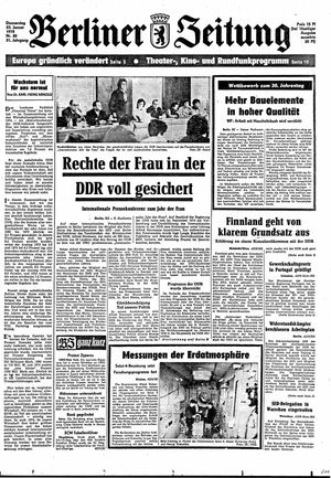 Berliner Zeitung Online-Archiv vom 23.01.1975