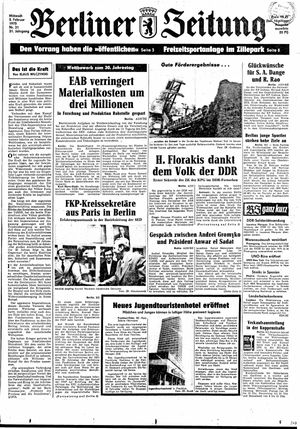 Berliner Zeitung Online-Archiv vom 05.02.1975