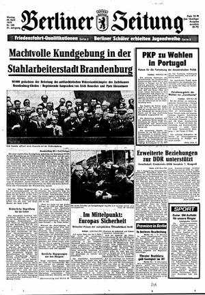 Berliner Zeitung Online-Archiv on Apr 28, 1975