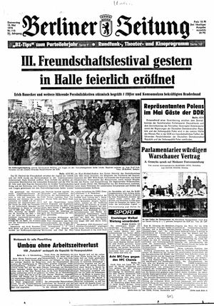 Berliner Zeitung Online-Archiv on May 15, 1975