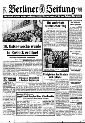 Berliner Zeitung Online-Archiv vom 07.07.1975