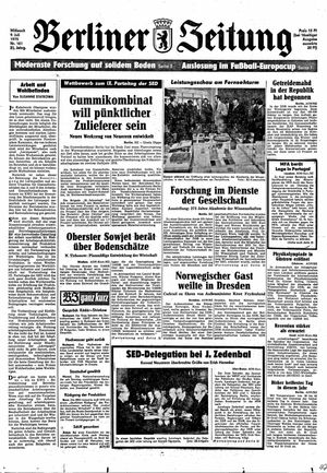 Berliner Zeitung Online-Archiv vom 09.07.1975