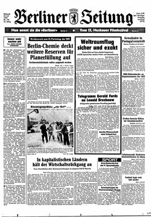 Berliner Zeitung Online-Archiv vom 23.07.1975