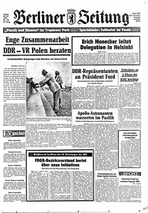 Berliner Zeitung Online-Archiv vom 25.07.1975