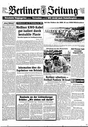 Berliner Zeitung Online-Archiv vom 12.08.1975