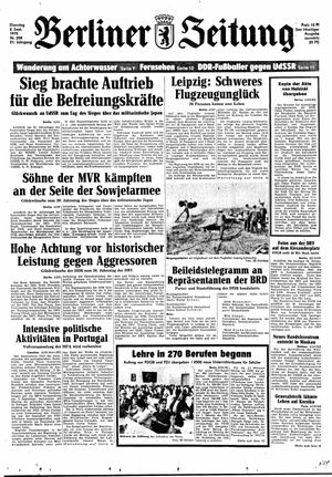 Berliner Zeitung Online-Archiv vom 02.09.1975