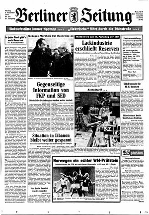 Berliner Zeitung Online-Archiv vom 03.11.1975